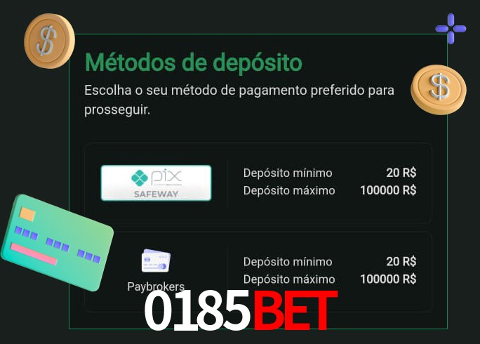 O cassino 0185bet oferece uma grande variedade de métodos de pagamento
